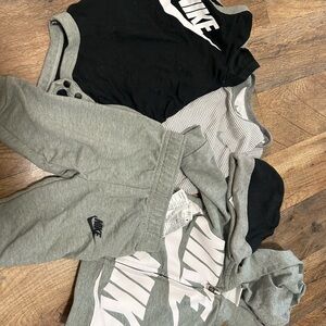 Nike boys, 3 months bundle! 2 onsies, hat, sweatpants & zip up!